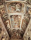 Annibale Carracci Canvas Paintings - Farnese Ceiling Fresco